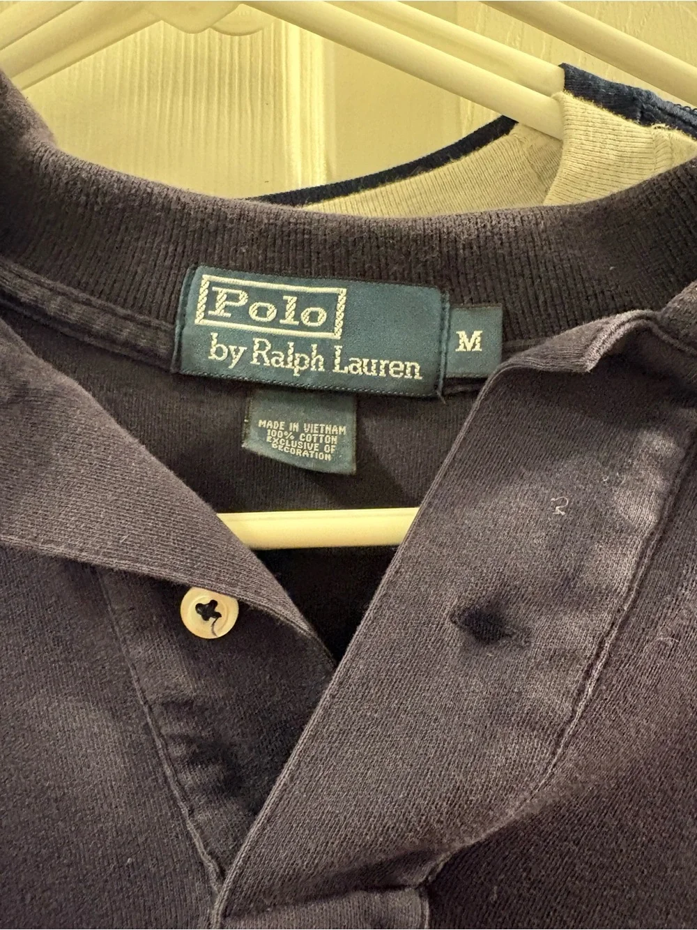Ralph Lauren Navy Polo with Red Pony Embroidery men’s size medium